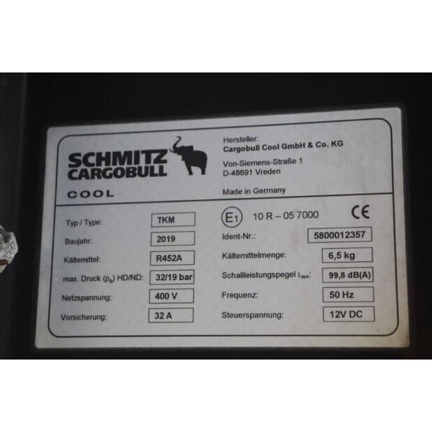 2019 Schmitz Cargobull TKM-41118237