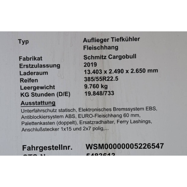 2019 Schmitz Cargobull SKO-41118401