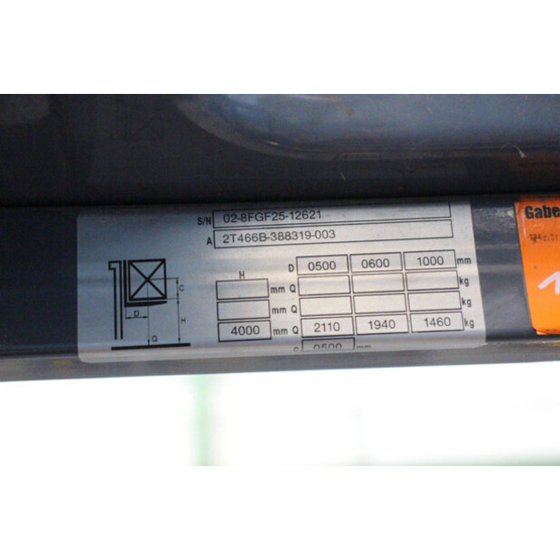 2009 Toyota 02-8FGF25-41119152