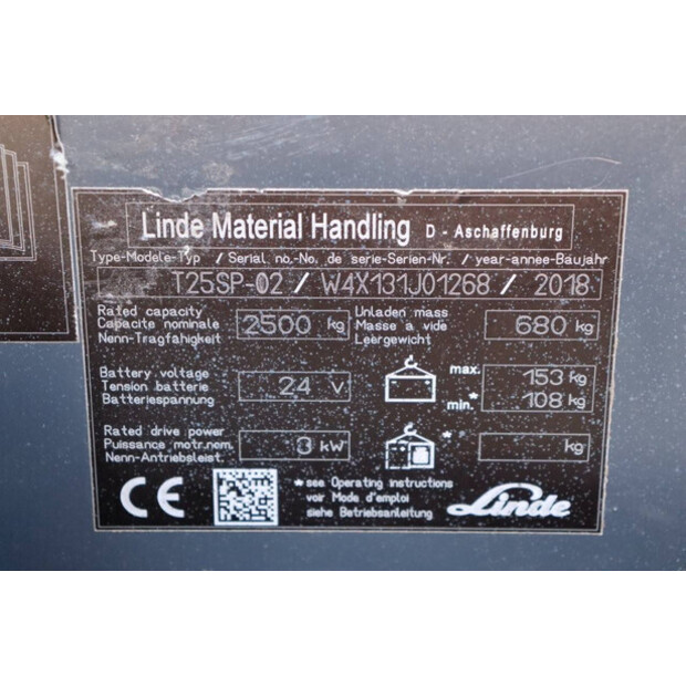 2018 Linde T25SP-02-41121330