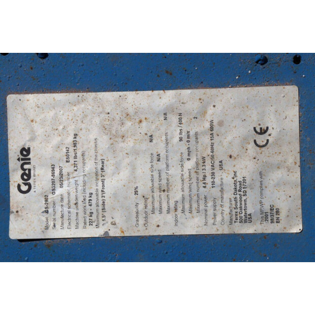 2007 Genie GS-2632-41121382
