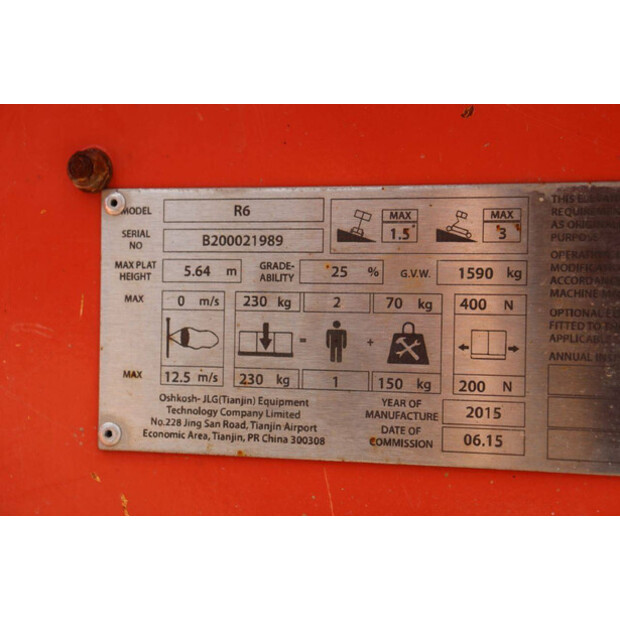 2015 JLG R6-41121856