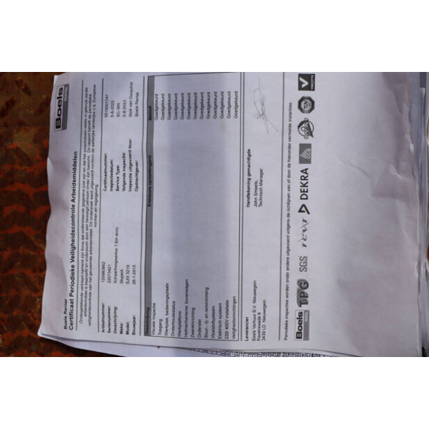 2015 SkyJack SJIII 3219-41122073