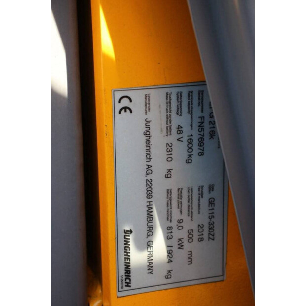 2018 Jungheinrich EFG 216K-41122593