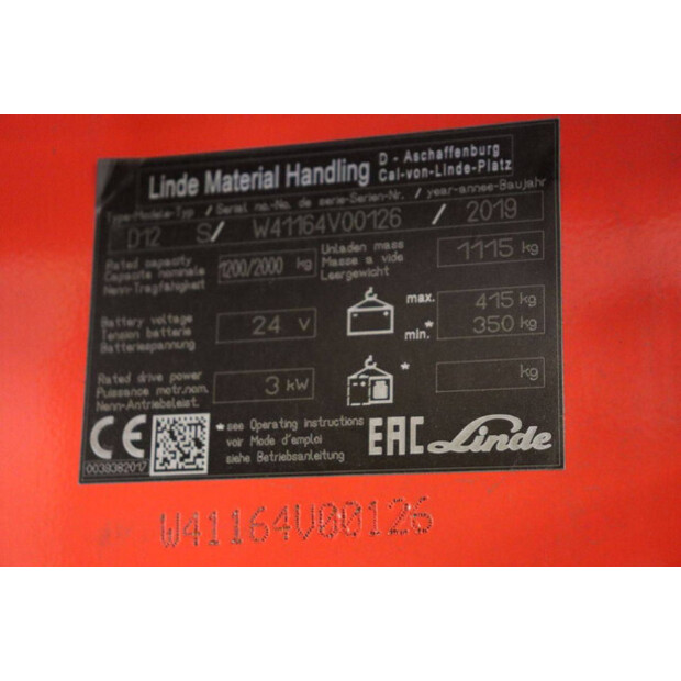 2019 Linde D12 S-41122776