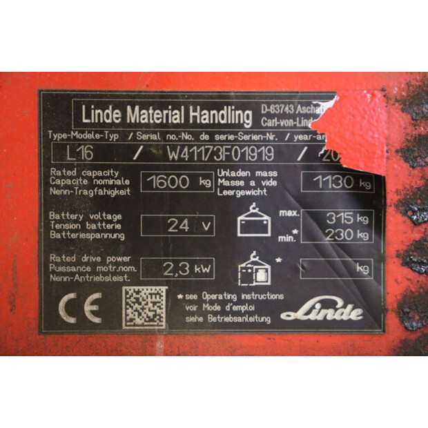 Linde L16-41123060