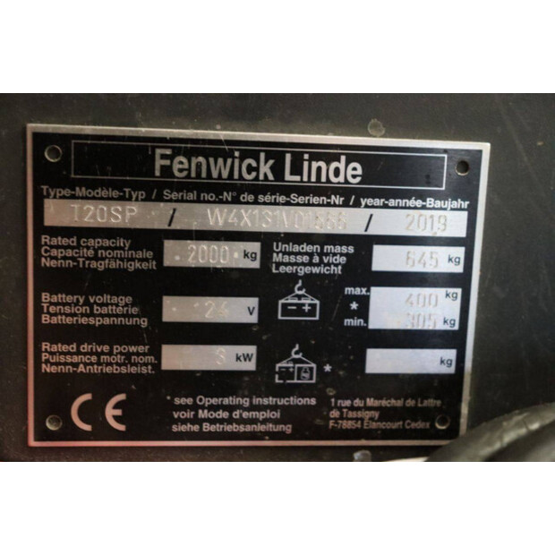 2019 Fenwick T20SP-41123079