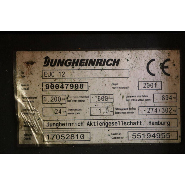 2001 Jungheinrich EJC12-41123260