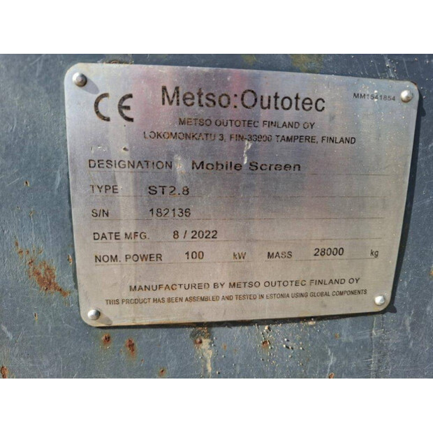 2022 Metso ST 2.8-41138436