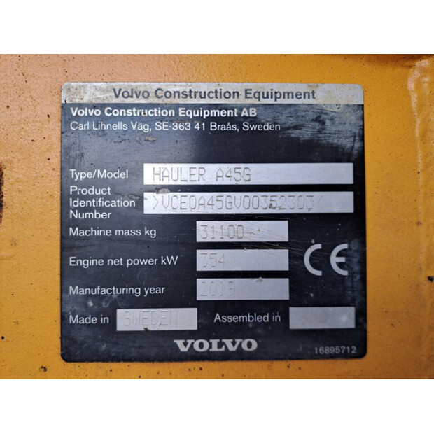 2019 Volvo A45G-41138903