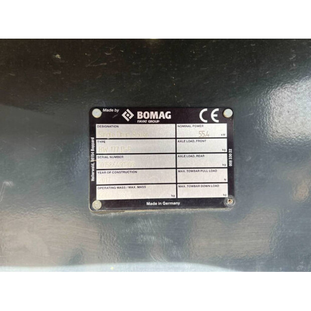 2017 BOMAG BW 177 D-5-41166696