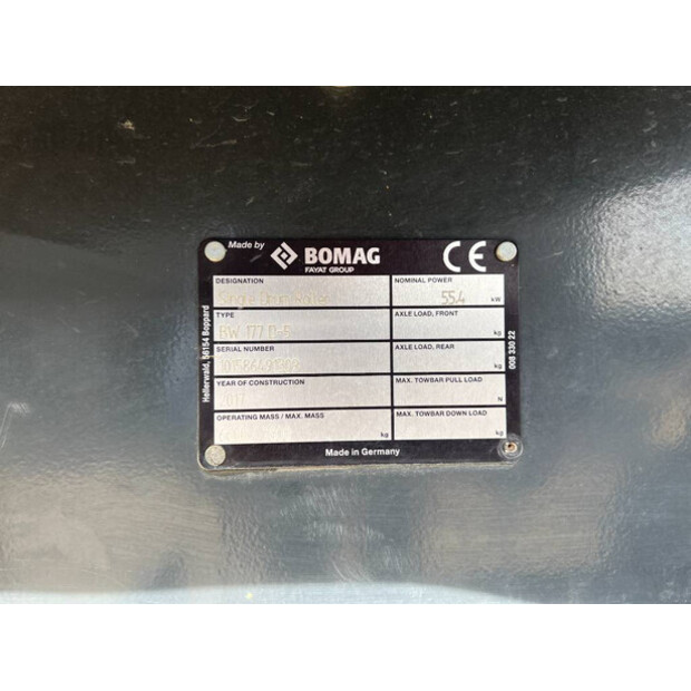 2017 BOMAG BW 177 D-5-41166735