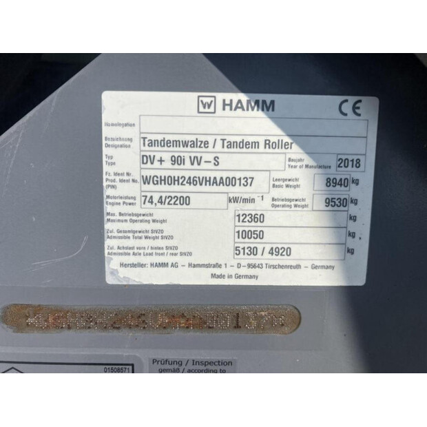 2018 HAMM DV+ 90I VV-S-41168701