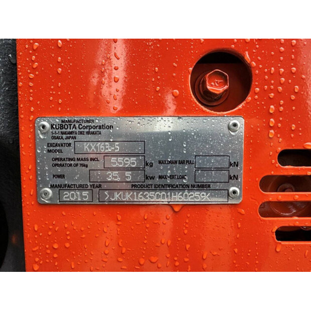 2015 KUBOTA KX163-5-41169800