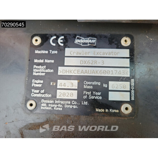 2020 دووسان DX62R-3-41171216