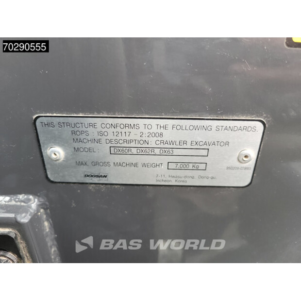 2021 Doosan DX63-3-41171387