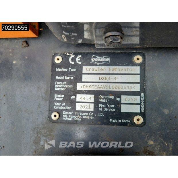 2021 Doosan DX63-3-41171389