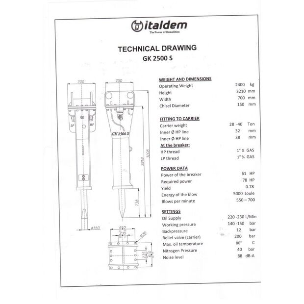 Italdem GK2500S-41222181