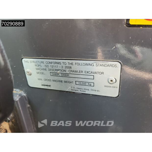 2021 Doosan DX85R-3-41248197