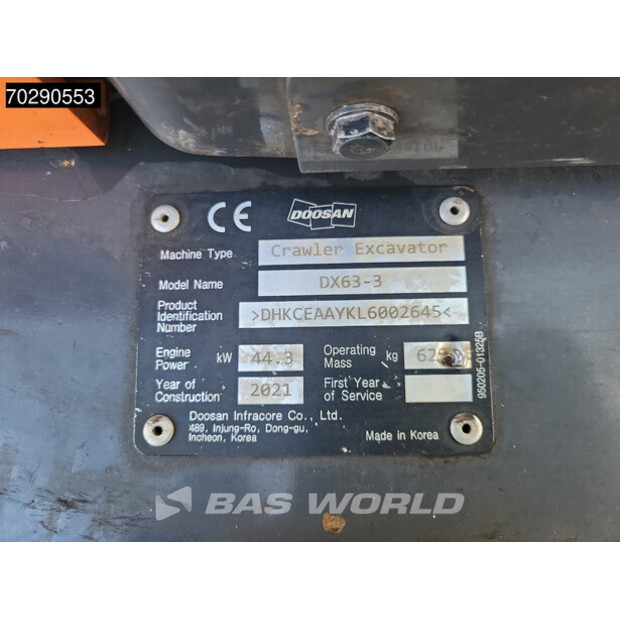 2021 Doosan DX63-3-41248282