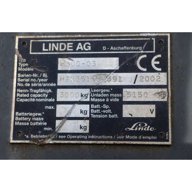 2002 Linde H30D-03-41295276