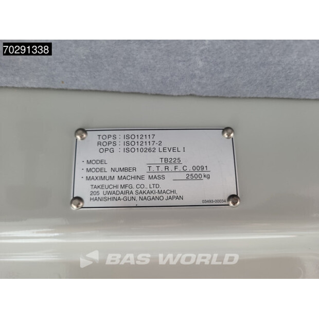 2022 تاكوتشي TB225-41310209