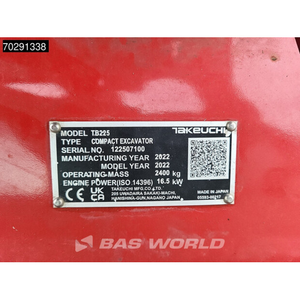 2022 تاكوتشي TB225-41310211