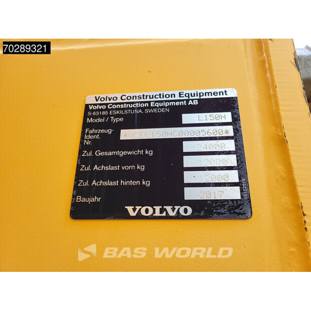 2017 Volvo L150H-41310400