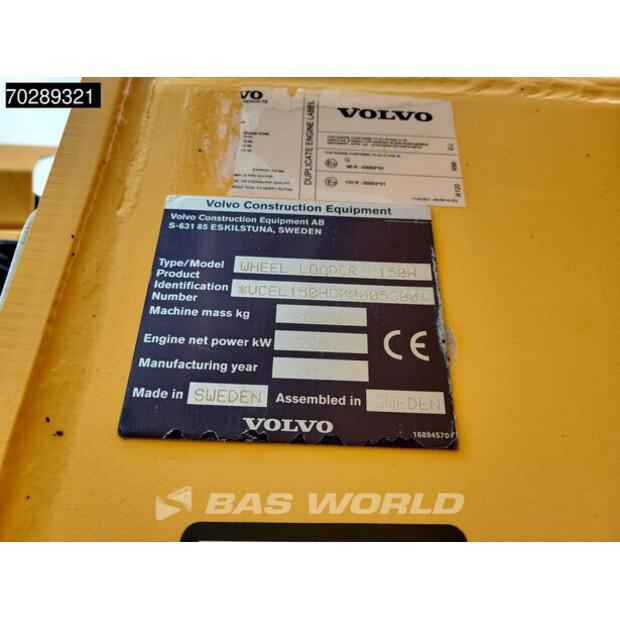 2017 Volvo L150H-41310401