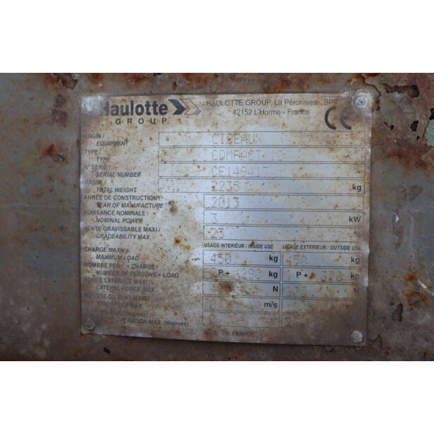 2013 Haulotte COMPACT 10-41324988