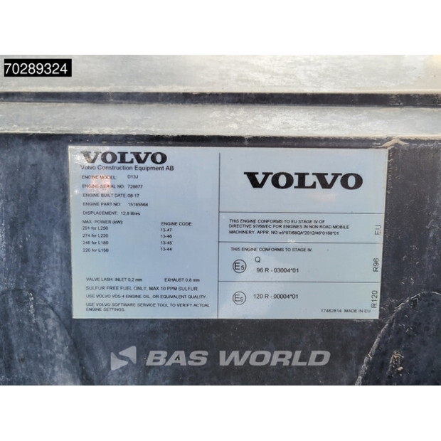 2017 Volvo L150H-41326089