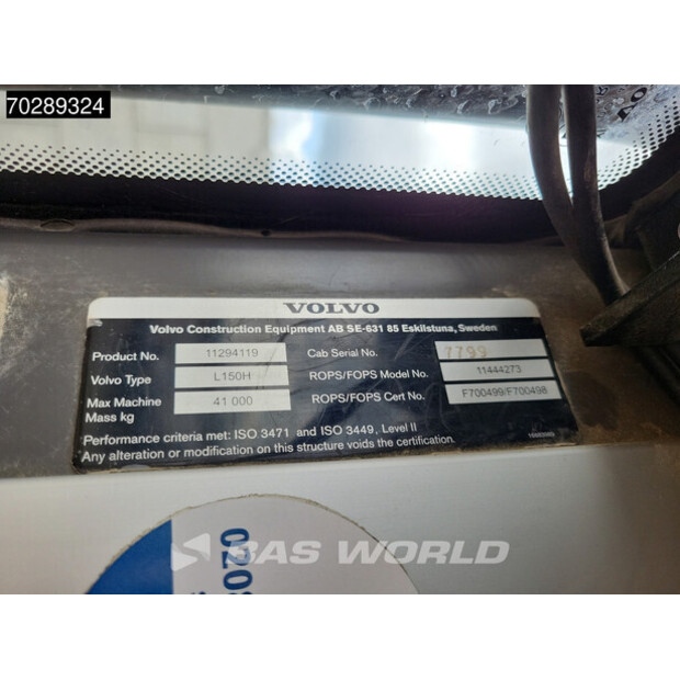 2017 Volvo L150H-41326117
