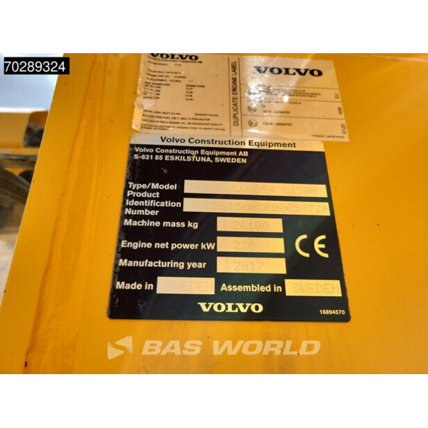 2017 Volvo L150H-41326119