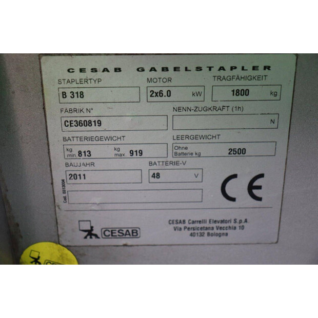 2011 Cesab B318-41338368