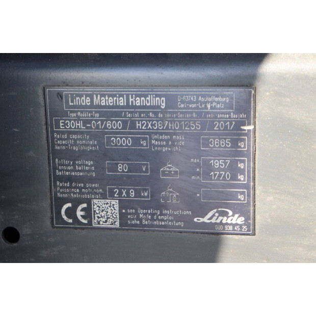 2017 Linde E30HL-01/600-41338559