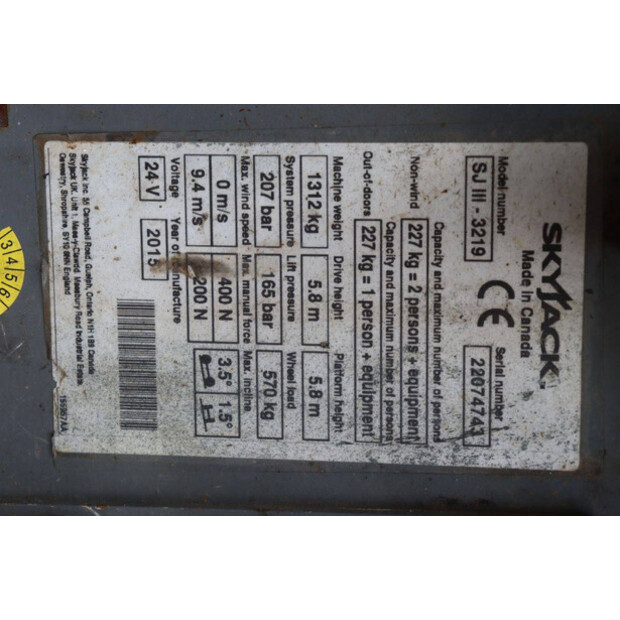 2015 SkyJack SJ III - 3219-41338891