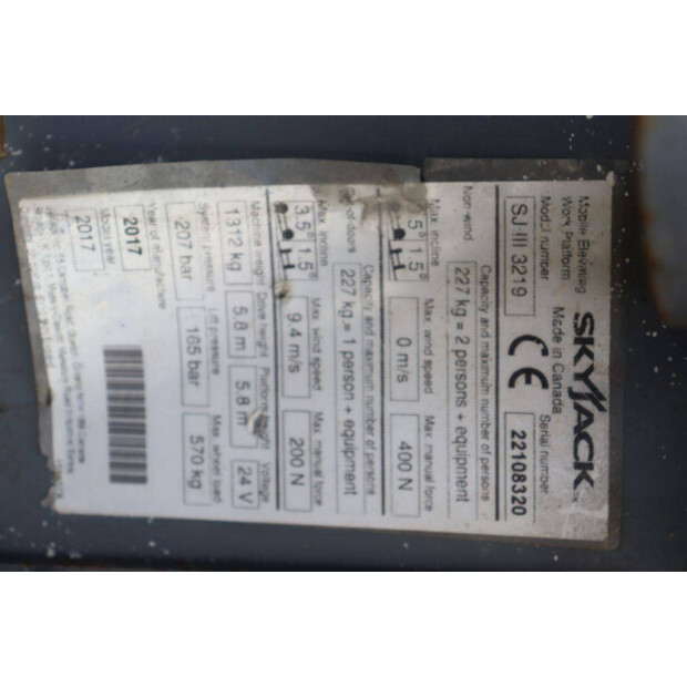 2017 SkyJack SJIII 3219-41338945