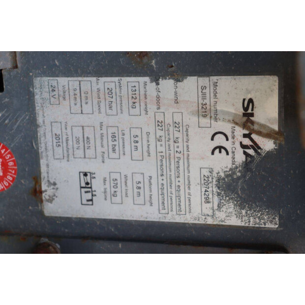 2015 SkyJack SJIII-3219-41338972