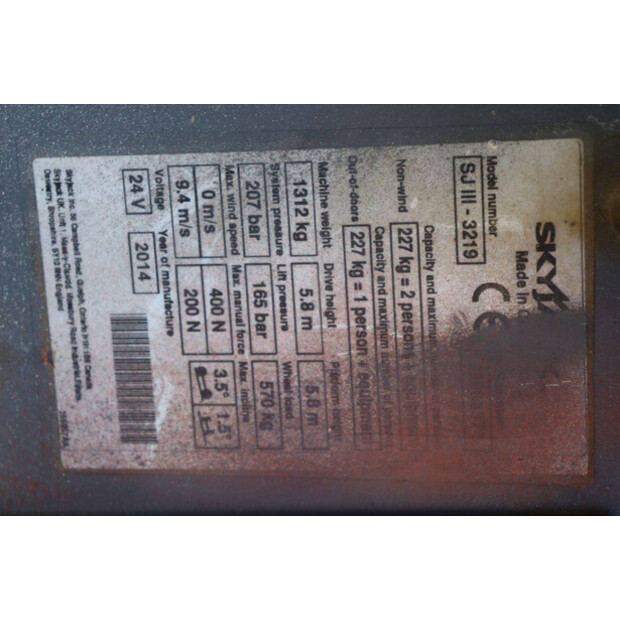 2014 SkyJack SJIII-3219-41339052