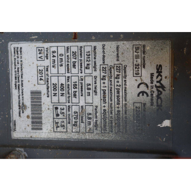 2014 SkyJack SJIII-3219-41339078