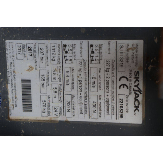 2017 SkyJack SJIII 3219-41339132