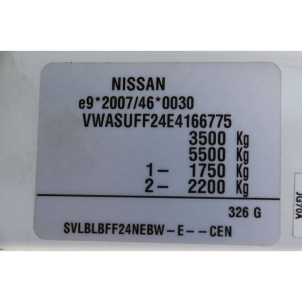 2015 NISSAN Cabstar 35.12-41339399