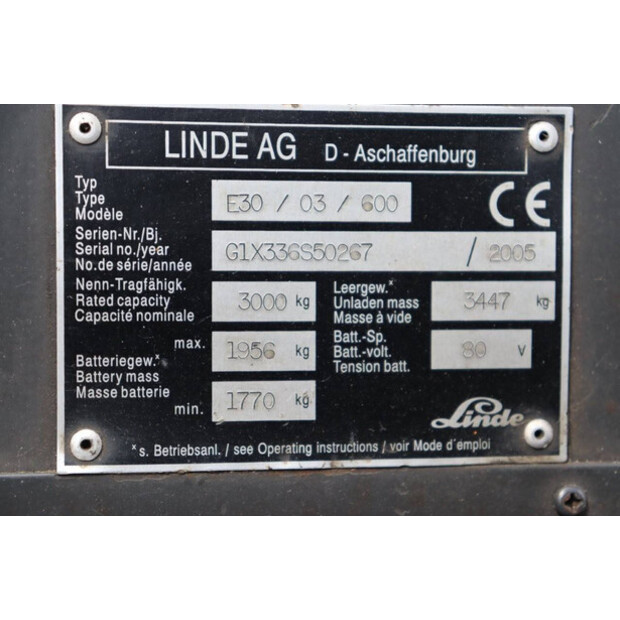 2005 Linde E30 / 03 / 600-41339862