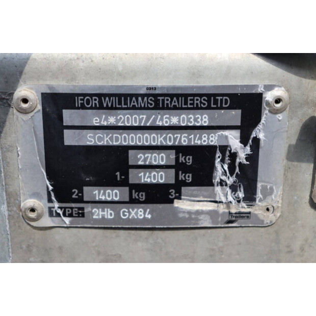 2019 Ifor Williams 2Hb GX84-41340841
