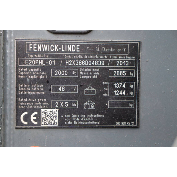 2013 Fenwick-Linde E20PHL-01-41341034