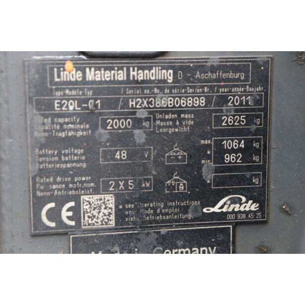 2011 Linde E20L-01-41341139