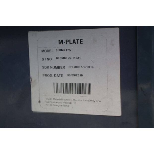 2016 Toyota 8FBMKT25-41341869