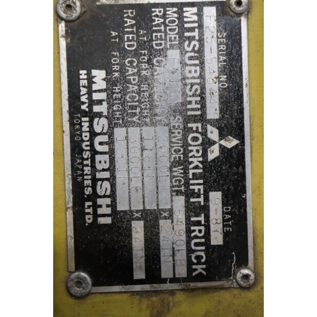 1987 MITSUBISHI FG15-41342227