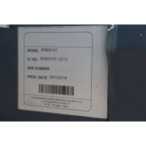 2018 Toyota 8FBEK16T-41342349