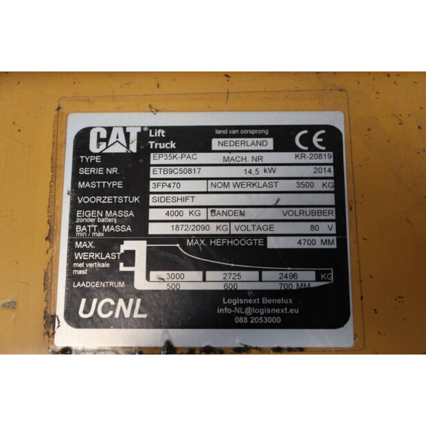 2014 Caterpillar EP35K-PAC-41343191